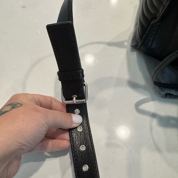 Alexander McQueen Leather Skull Padlock Biker Bag - Picture 4 of 8